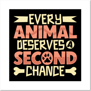 Giving animals a chance - animal rescue Posters and Art